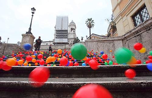Cecchini a Piazza di Spagna